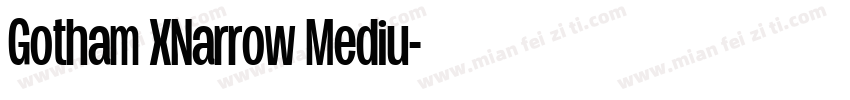 Gotham XNarrow Mediu字体转换